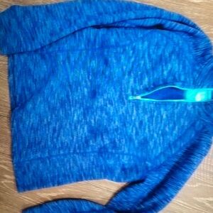 Ten Gear cobalt blue lined zip pullover size large